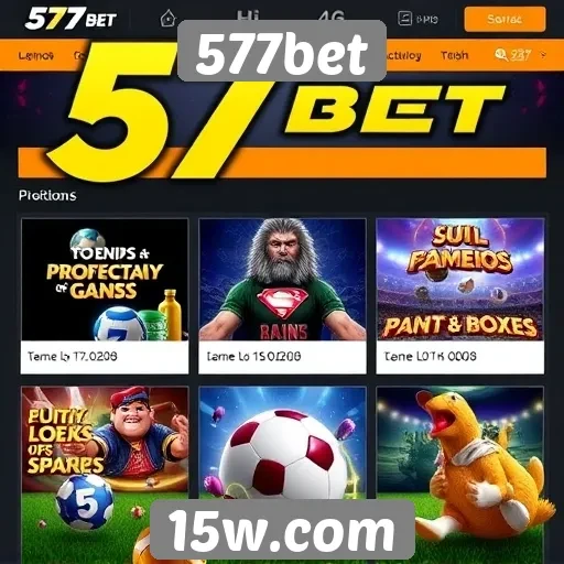 Opções de jogos disponíveis no 577bet